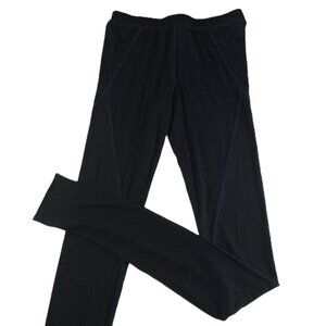 Bouclier Women's Mid Rise Leggings Size Medium Black Stretch Pant Pull-On